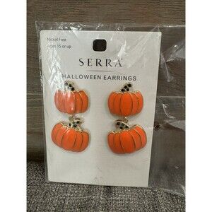 Serra Halloween Nickel Free Earrings  - Pumpkins